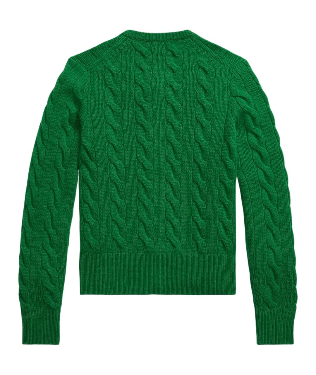 POLO RALPH LAUREN Зеленый хлопковый кардиган, фото 2