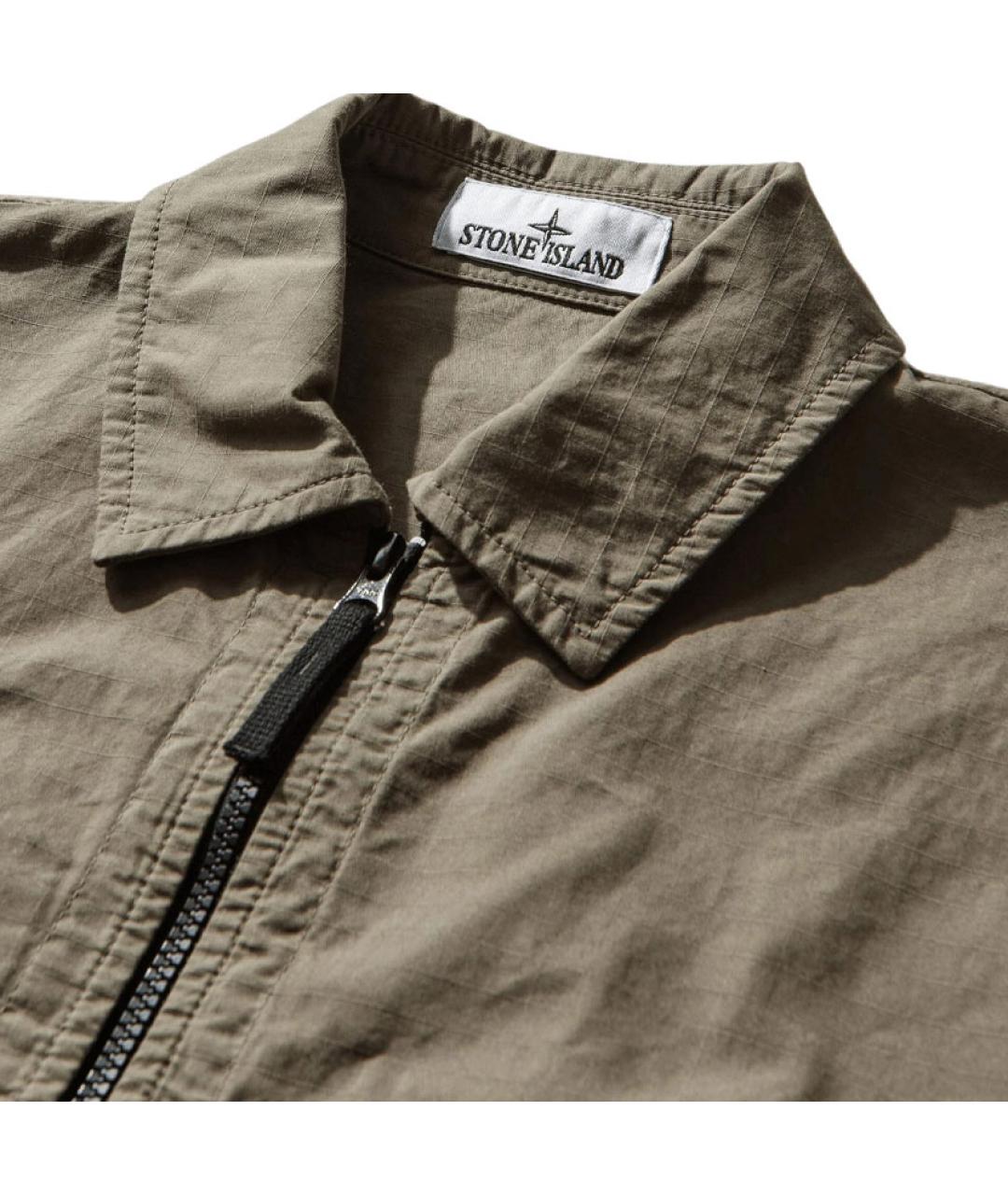 STONE ISLAND Зеленая классическая рубашка, фото 3