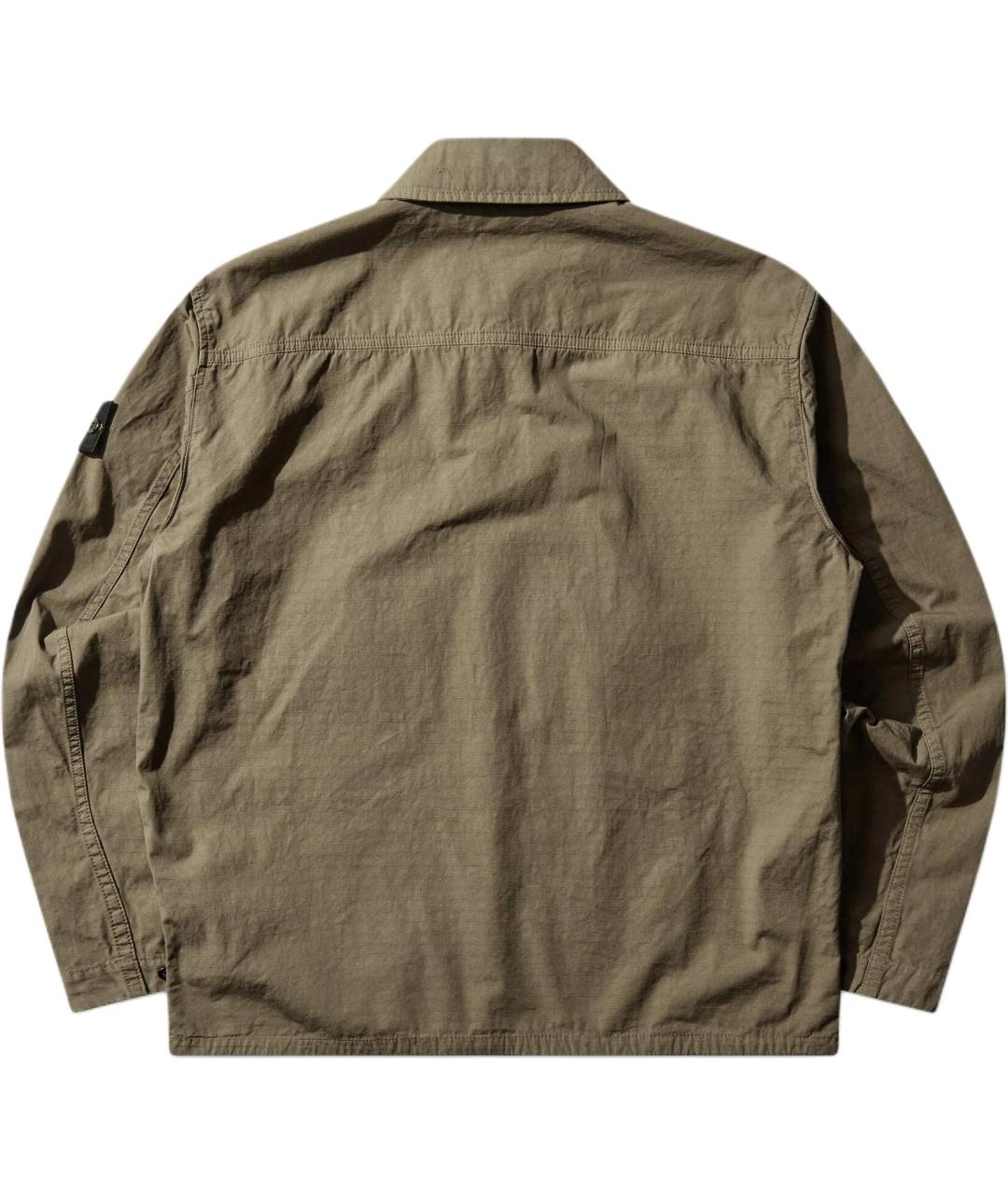 STONE ISLAND Зеленая классическая рубашка, фото 2