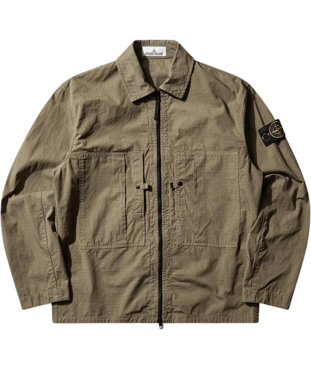 STONE ISLAND Зеленая классическая рубашка, фото 1
