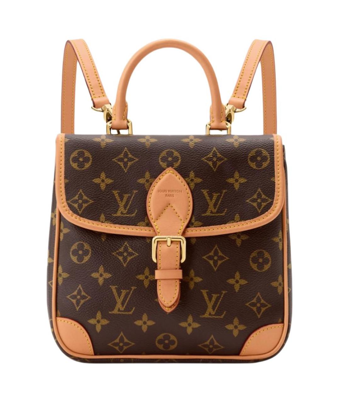 LOUIS VUITTON Коричневый рюкзак из канвы, фото 1