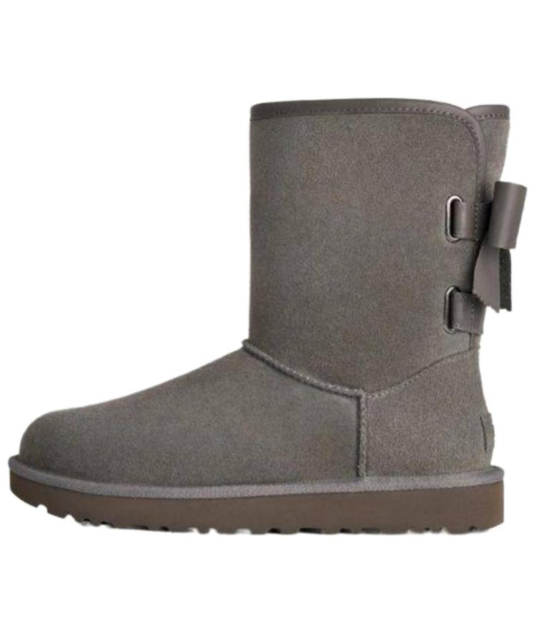 UGG Серые замшевые сапоги, фото 1