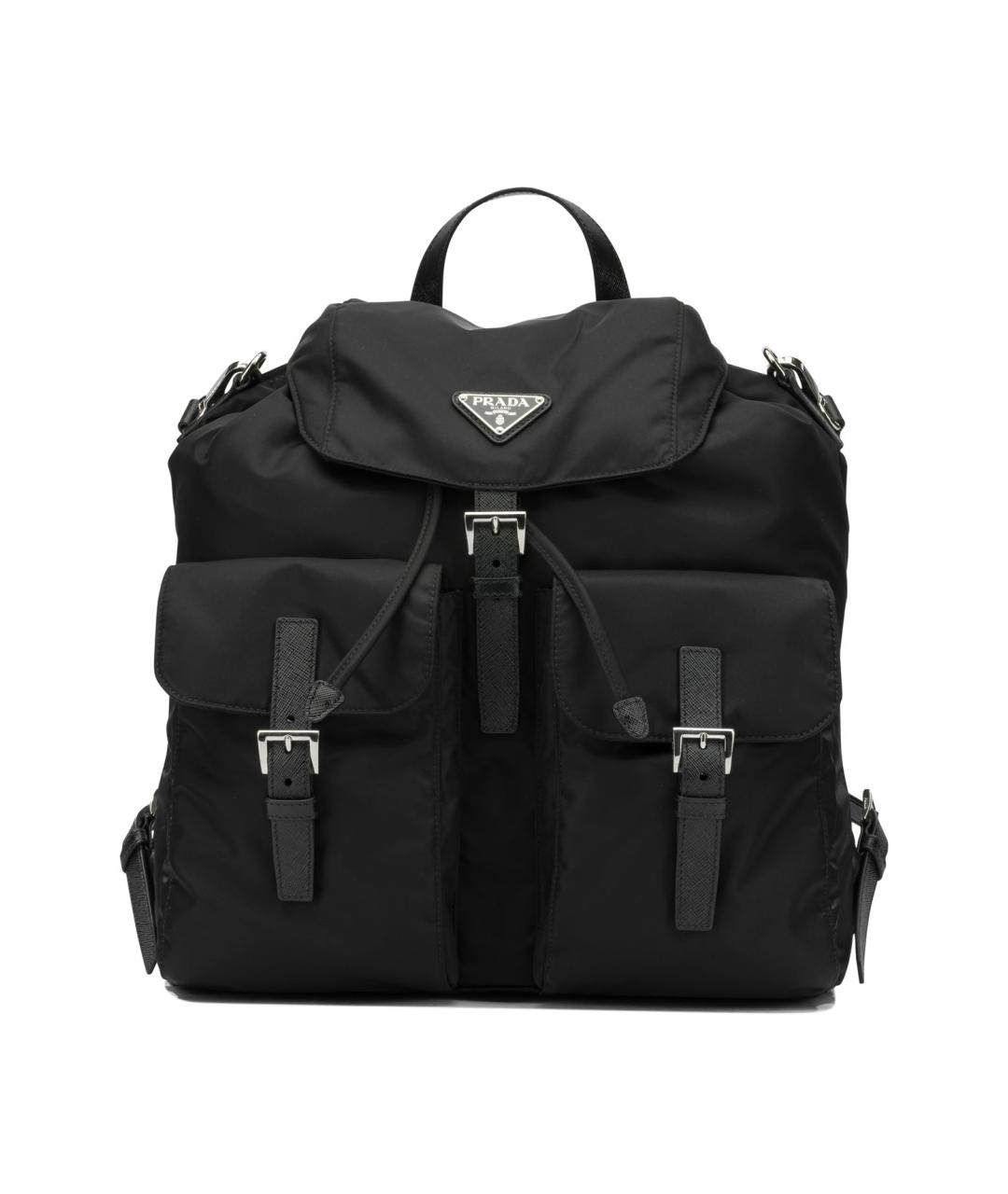 PRADA Черный синтетический рюкзак, фото 1