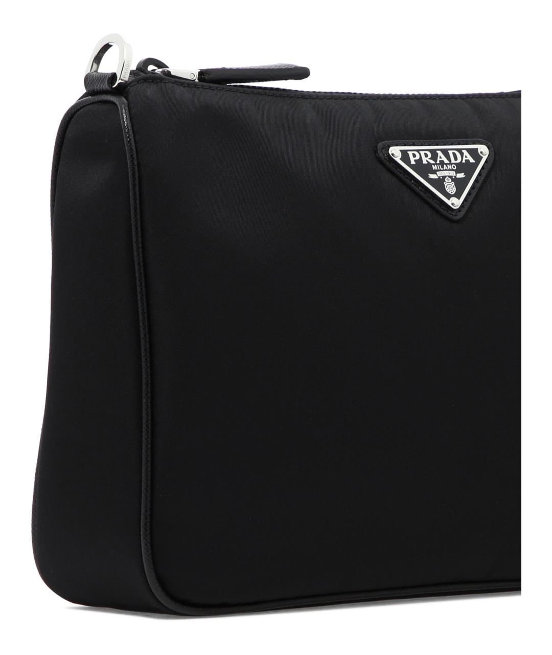 PRADA Черная синтетическая сумка на плечо, фото 3