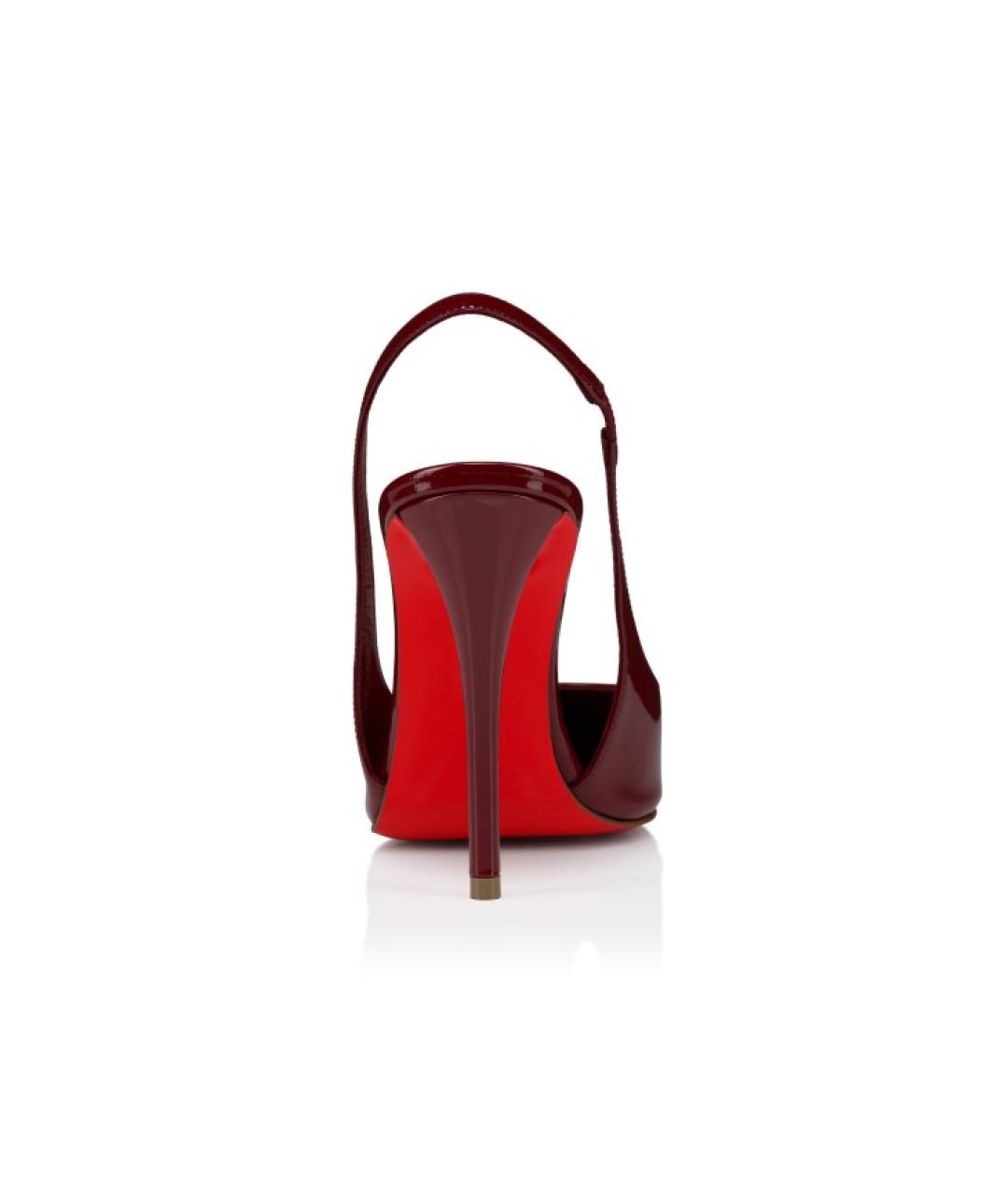 CHRISTIAN LOUBOUTIN Красные кожаные туфли, фото 3