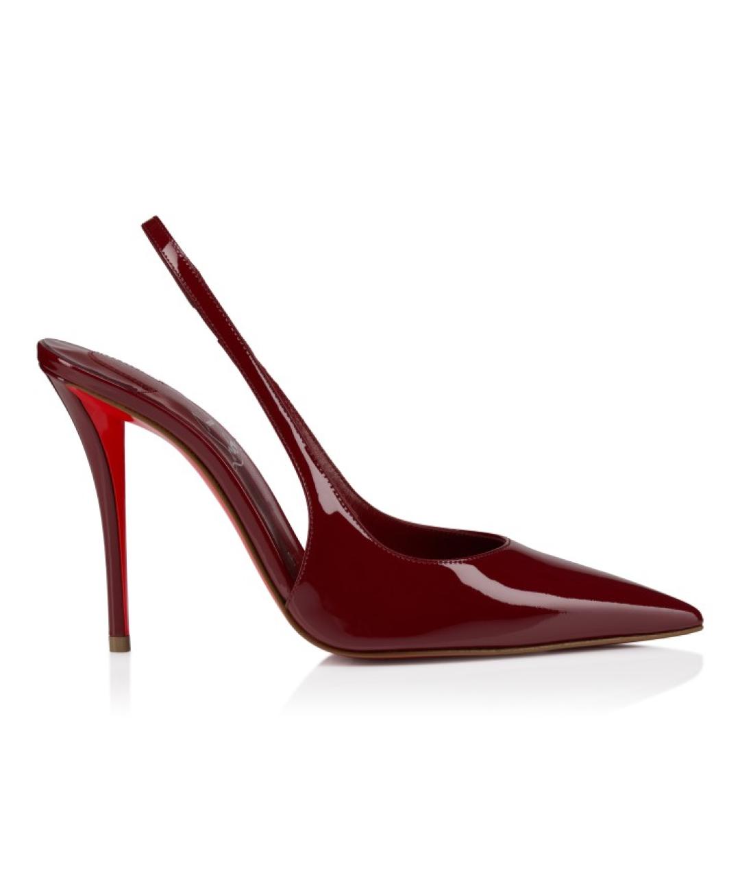 CHRISTIAN LOUBOUTIN Красные кожаные туфли, фото 1