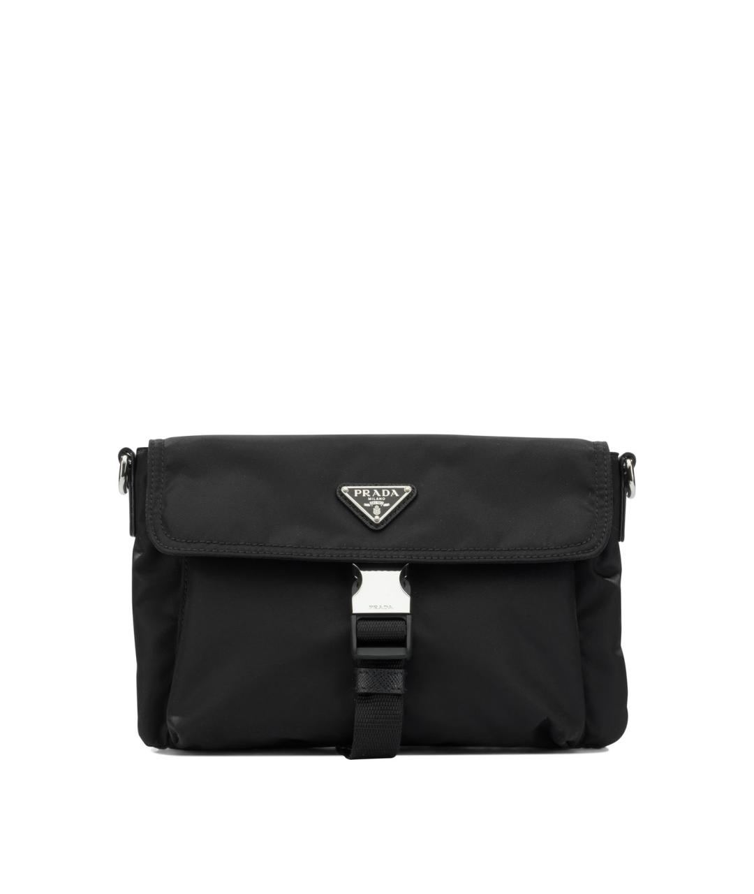 PRADA Черная синтетическая сумка на плечо, фото 1