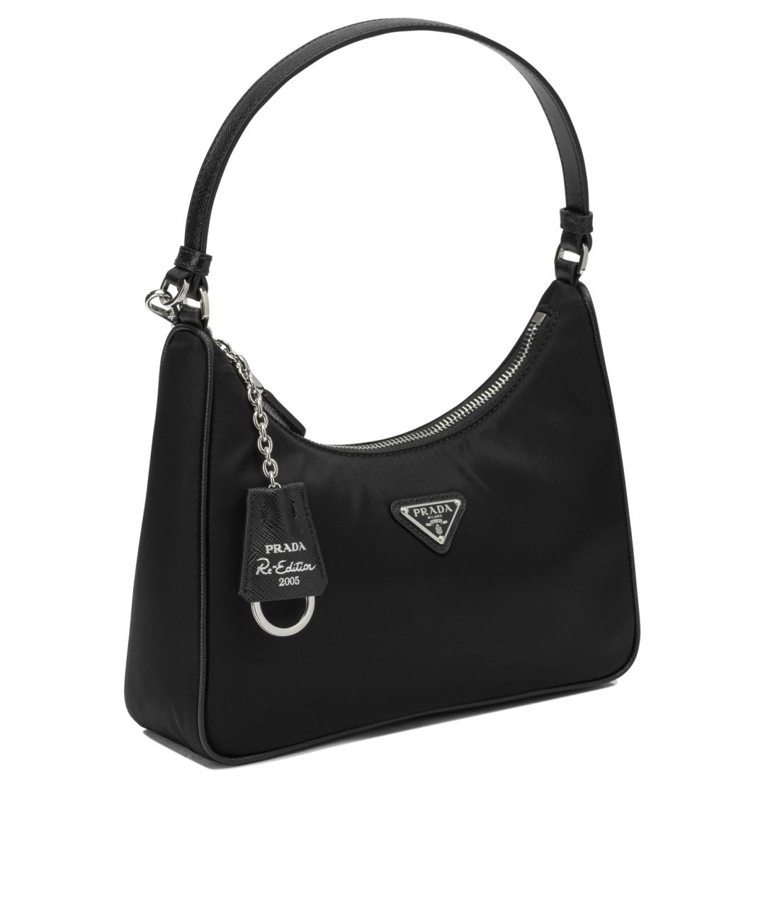 PRADA Черная синтетическая сумка через плечо, фото 2