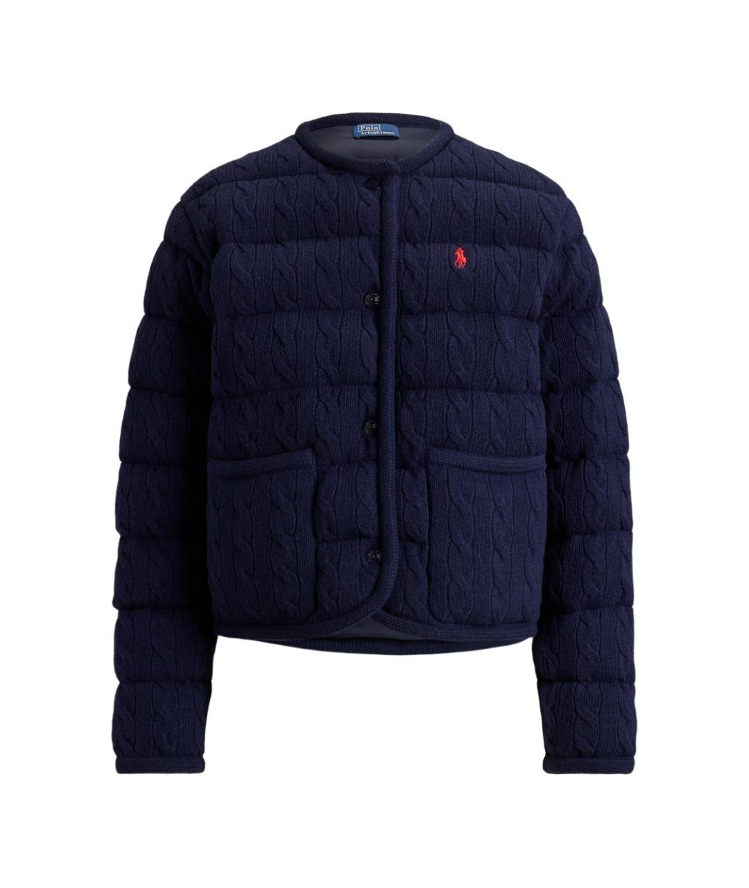 POLO RALPH LAUREN Темно-синяя шерстяная куртка, фото 1