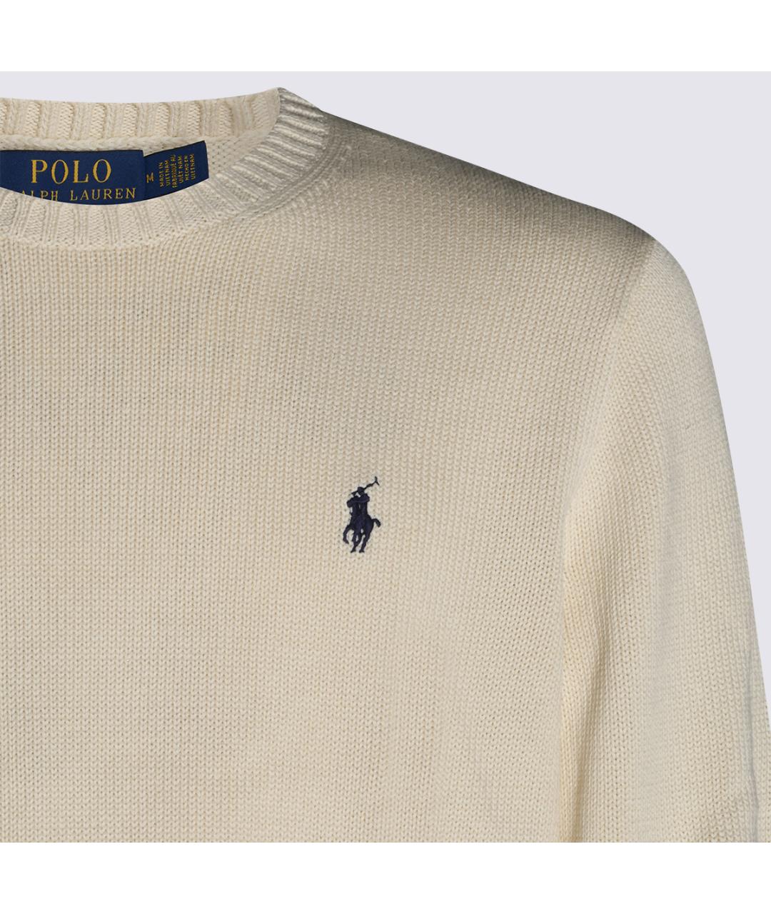 POLO RALPH LAUREN Бежевый хлопковый джемпер / свитер, фото 6