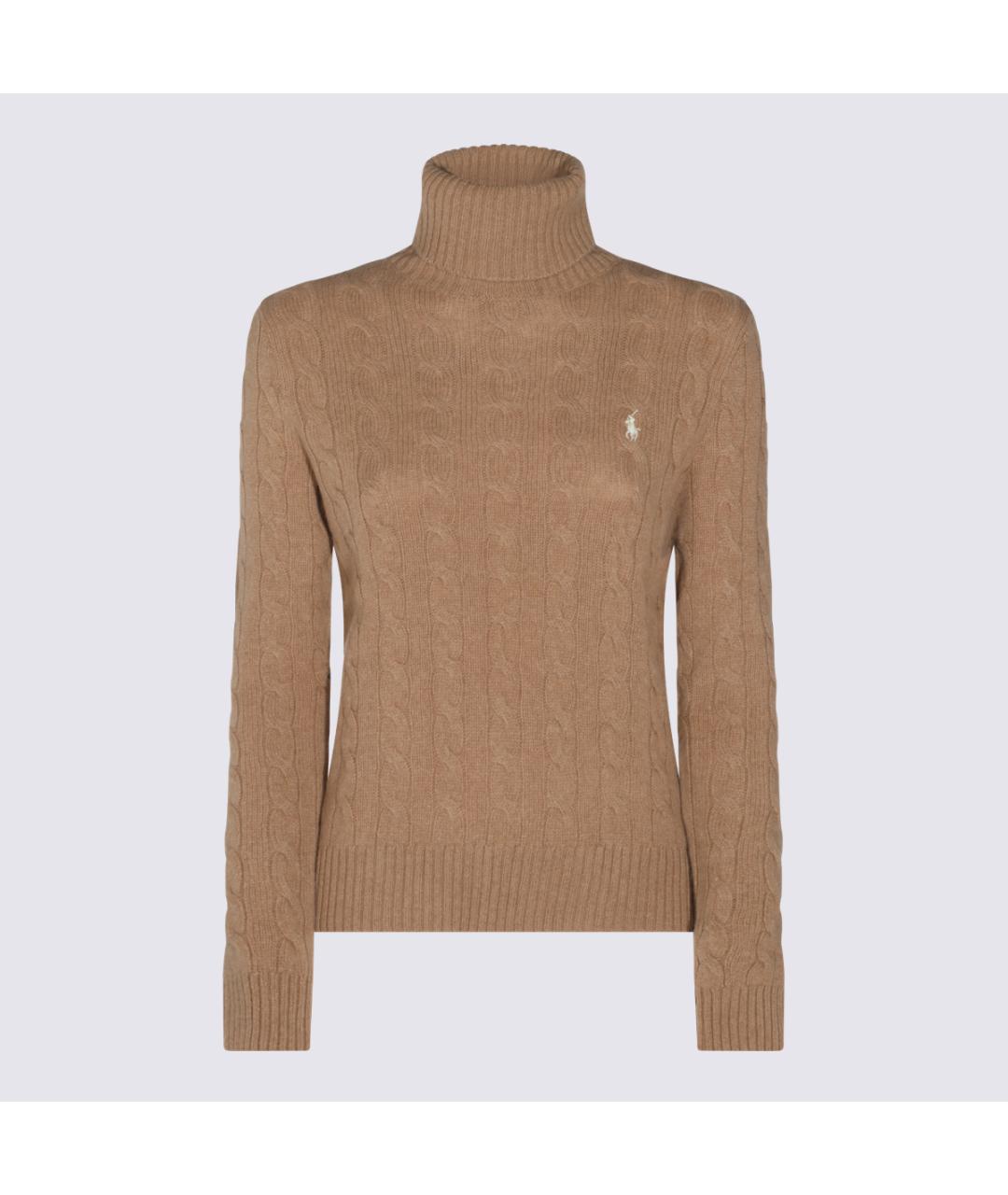 POLO RALPH LAUREN Бежевый шерстяной джемпер / свитер, фото 2