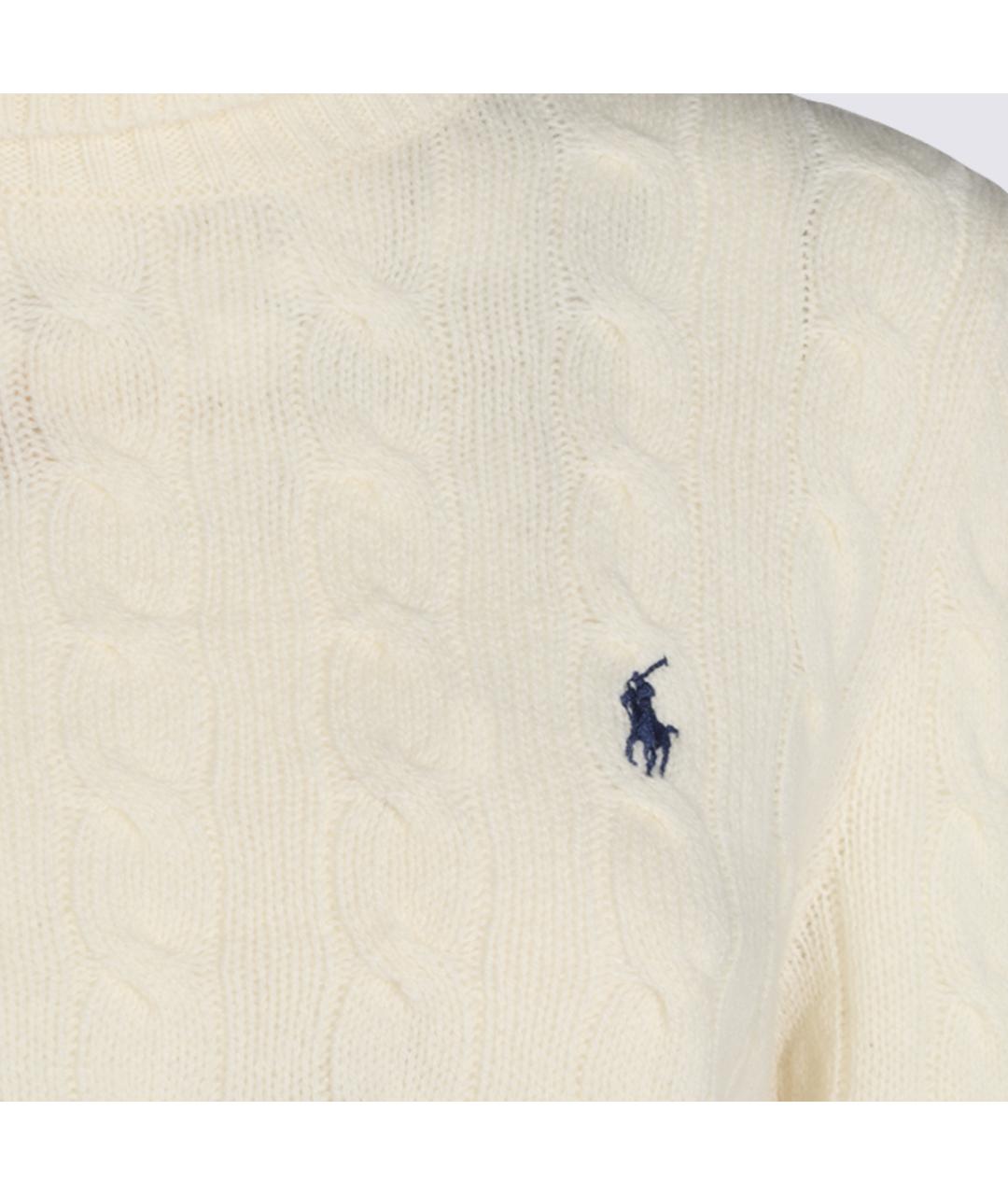 POLO RALPH LAUREN Бежевый шерстяной джемпер / свитер, фото 5