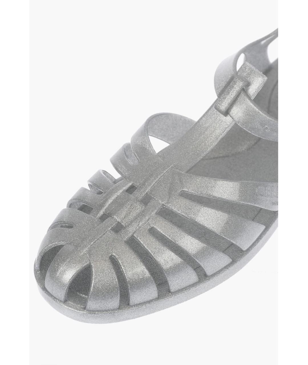 CELINE PRE-OWNED Серебряные резиновые сандалии, фото 8