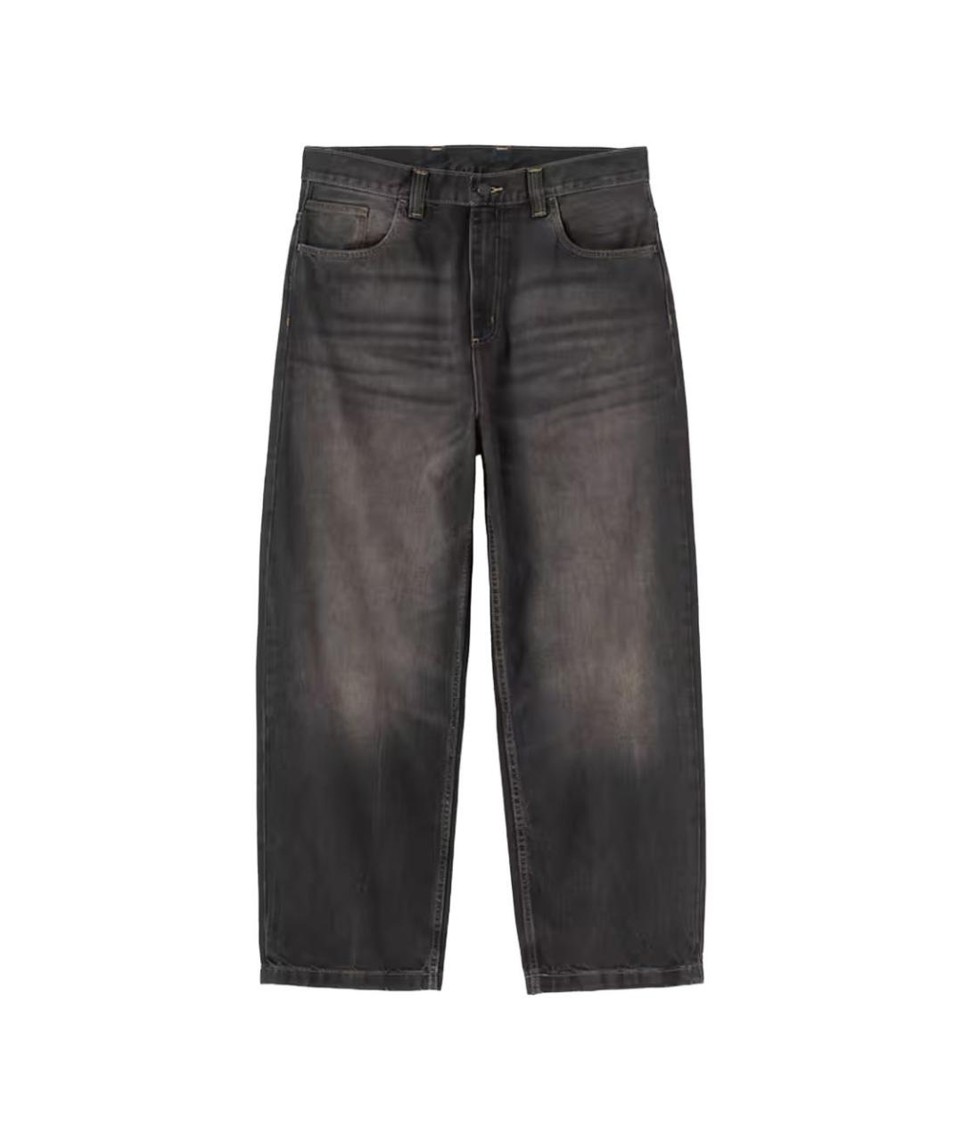 CARHARTT WIP Черные хлопковые прямые джинсы, фото 1
