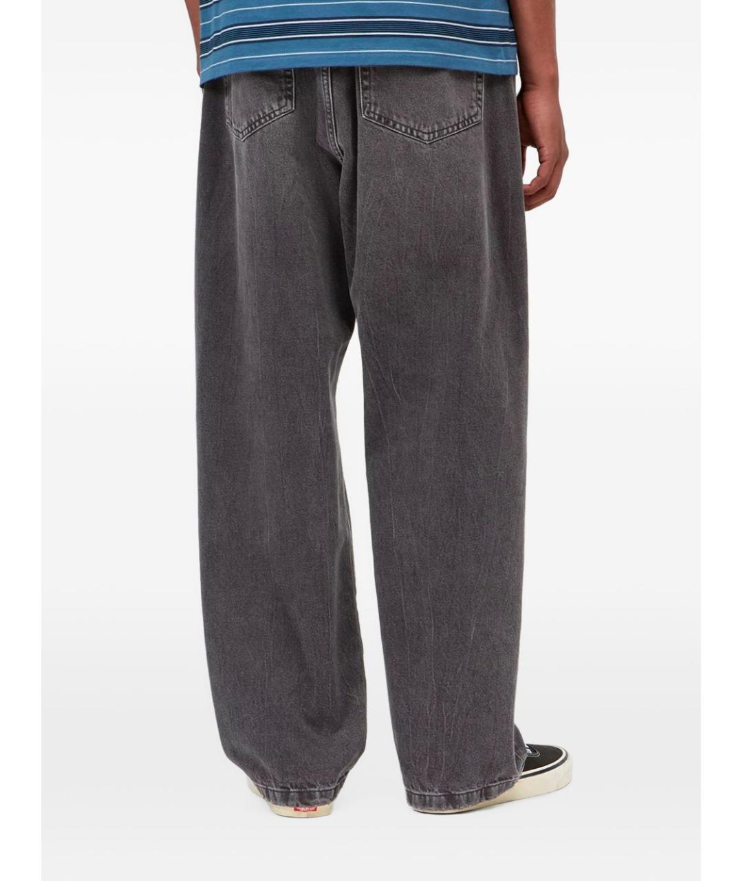CARHARTT WIP Серые хлопковые прямые джинсы, фото 4