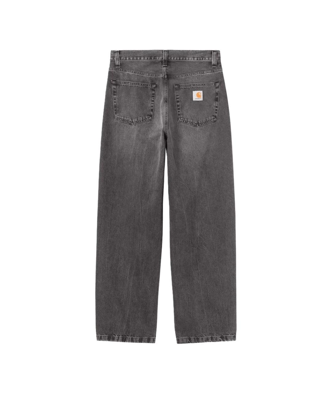 CARHARTT WIP Серые хлопковые прямые джинсы, фото 3