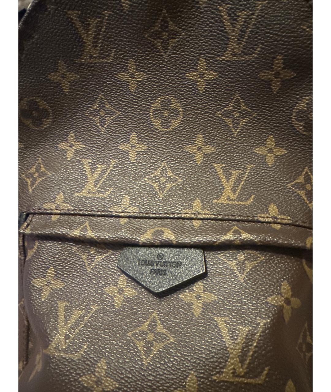LOUIS VUITTON Коричневый рюкзак из канвы, фото 5