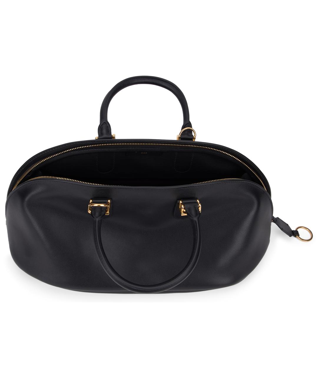 BALENCIAGA Черная кожаная сумка тоут, фото 5