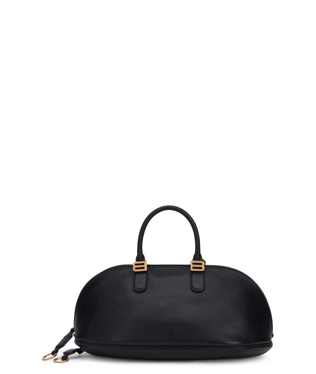 BALENCIAGA Черная кожаная сумка тоут, фото 1