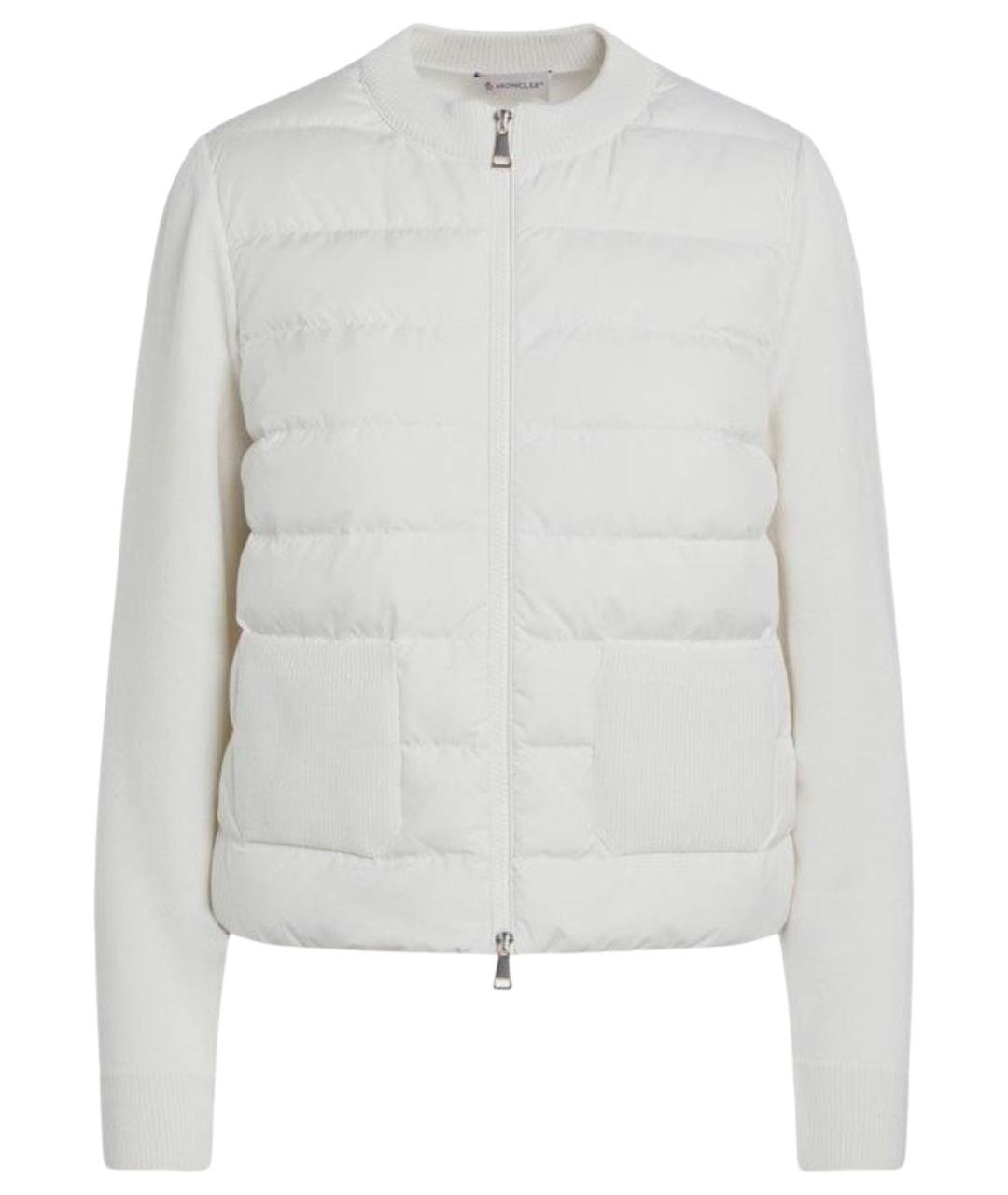 MONCLER Белая шерстяная куртка, фото 1