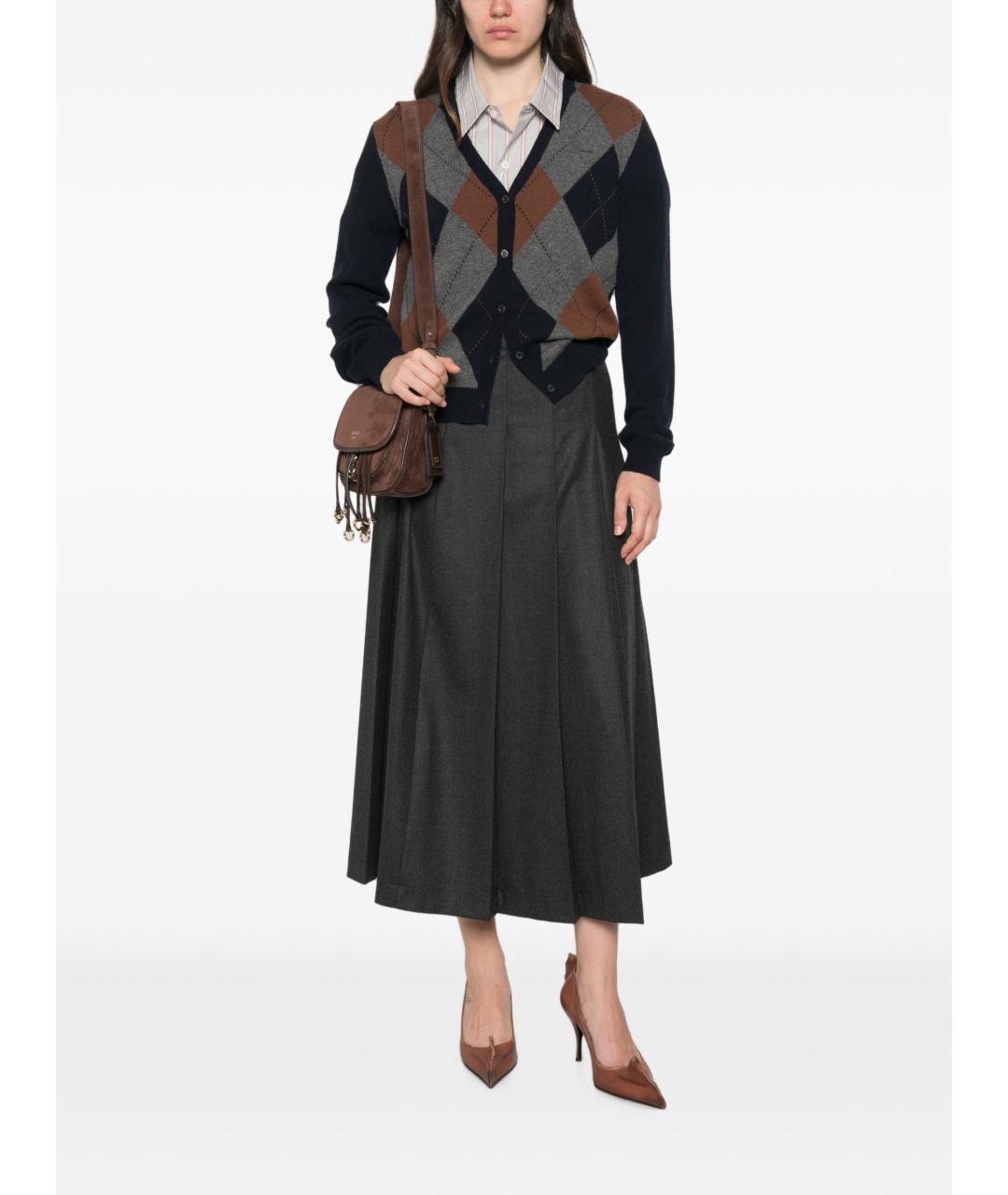 PRADA Синий кашемировый кардиган, фото 4