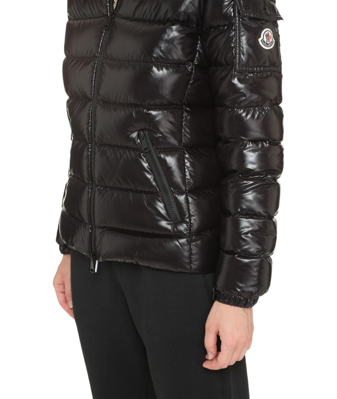 MONCLER Черная полиамидовая куртка, фото 5