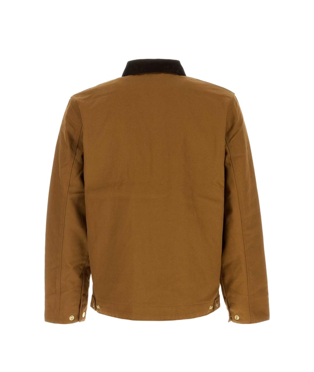 CARHARTT WIP Коричневая хлопковая куртка, фото 2