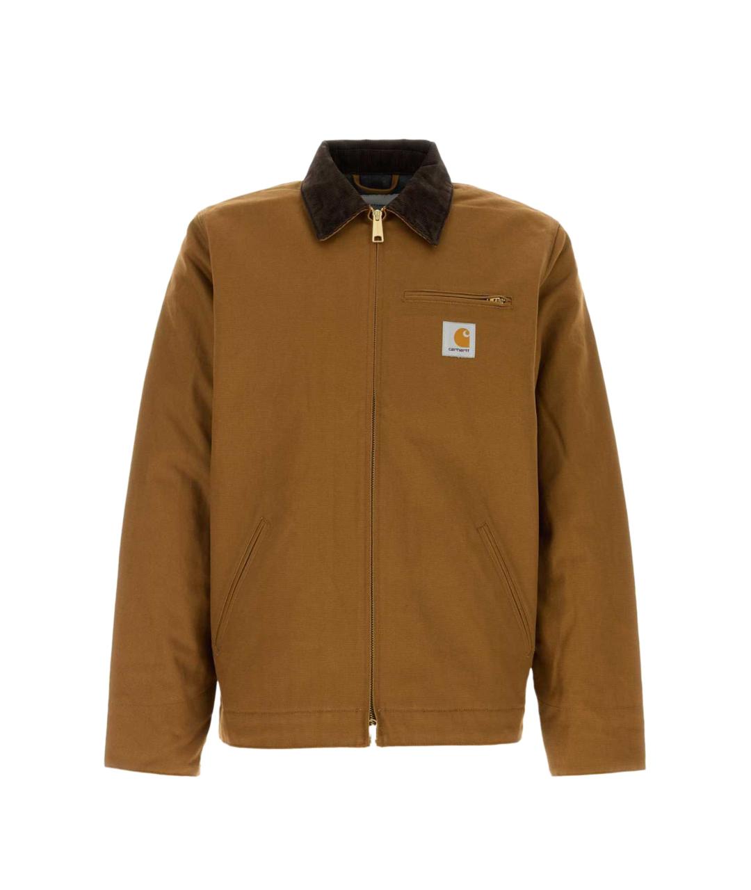 CARHARTT WIP Коричневая хлопковая куртка, фото 1