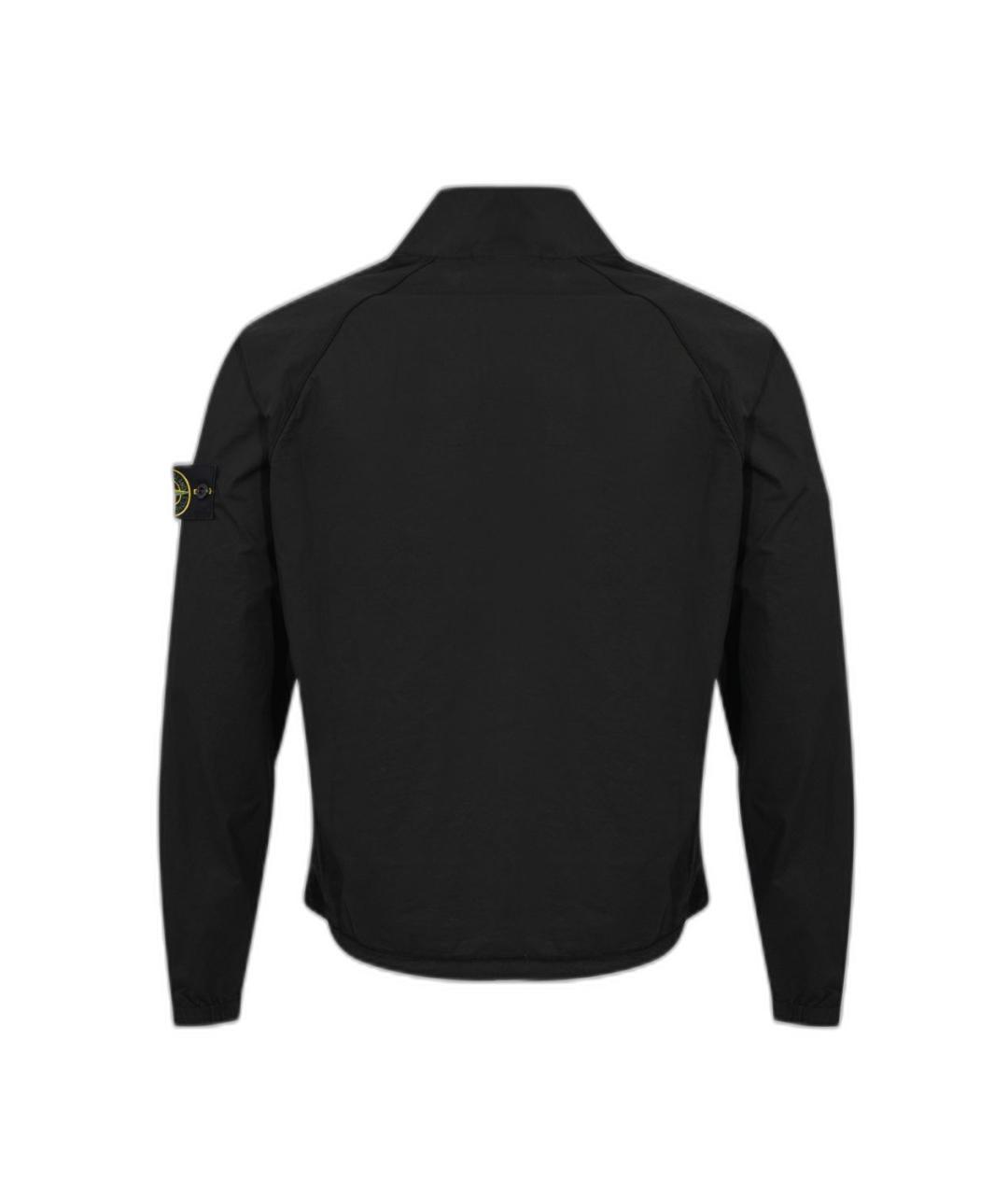 STONE ISLAND Черная хлопковая куртка, фото 2