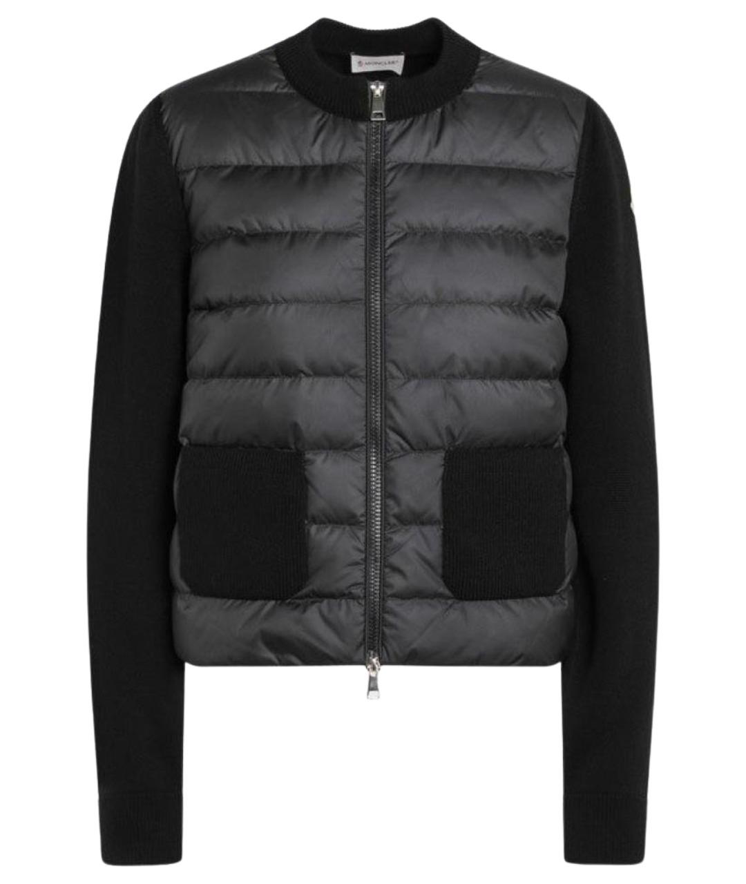 MONCLER Черная шерстяная куртка, фото 1