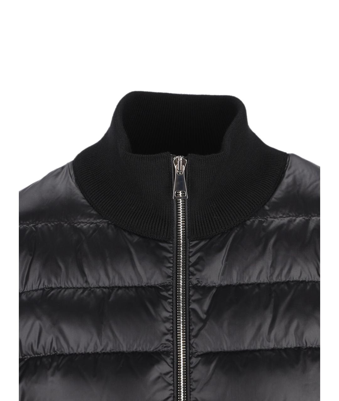 MONCLER Черная шерстяная куртка, фото 4