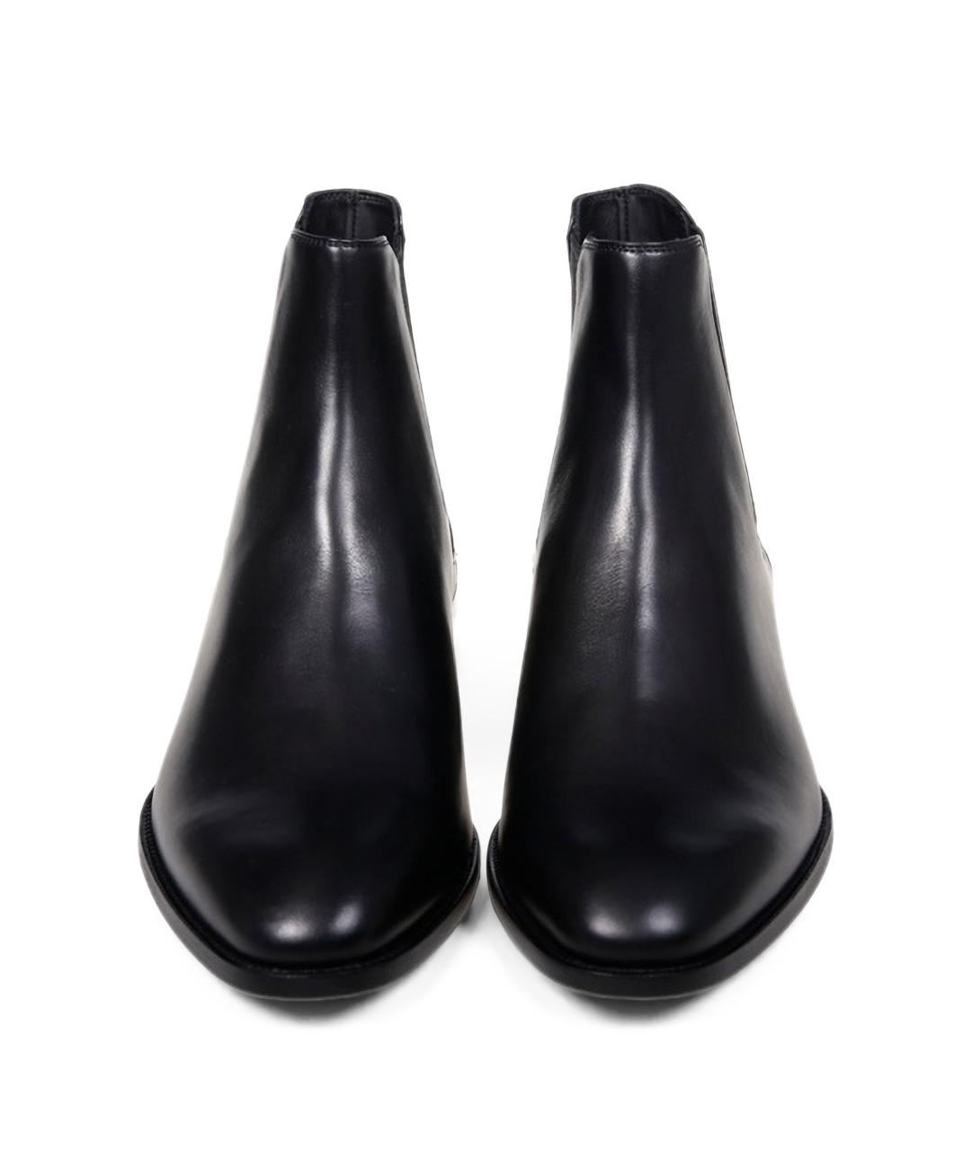 SAINT LAURENT Черные кожаные низкие ботинки, фото 3