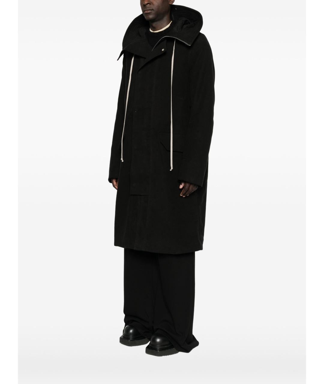 RICK OWENS Черная хлопковая парка, фото 3