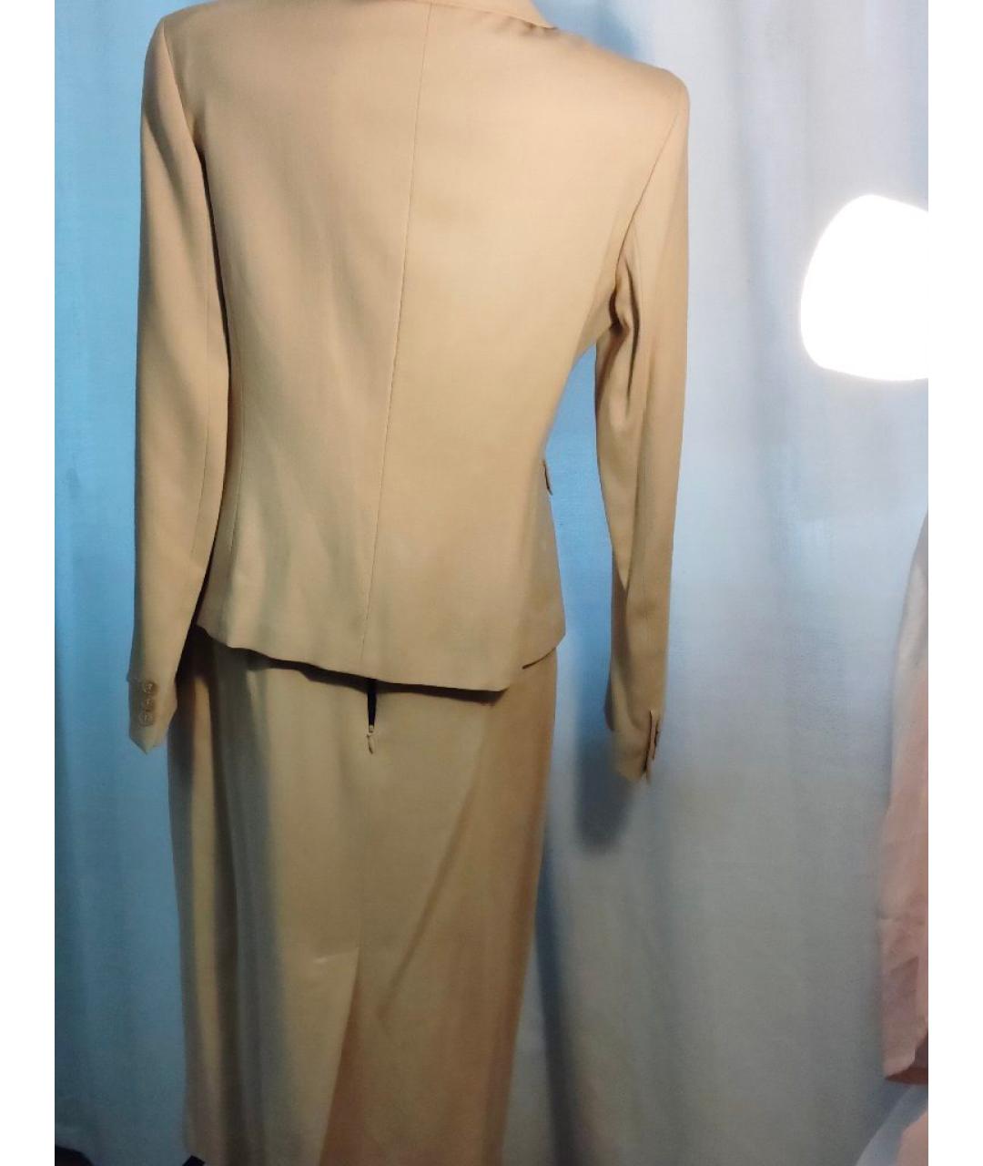 MAX MARA Бежевый шерстяной костюм с юбками, фото 2