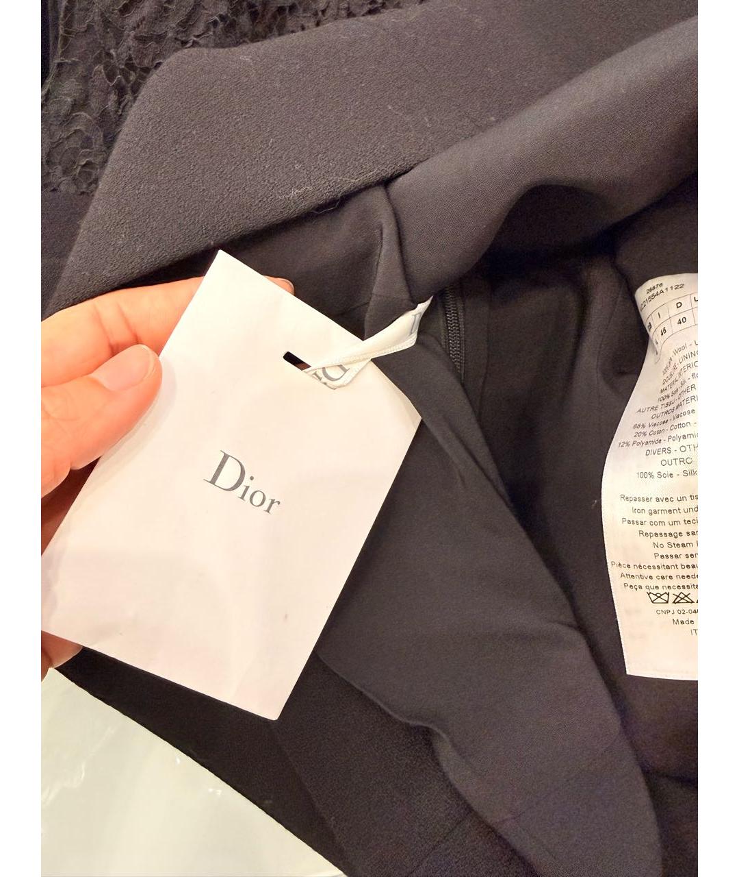 CHRISTIAN DIOR Черная шерстяная блузы, фото 6