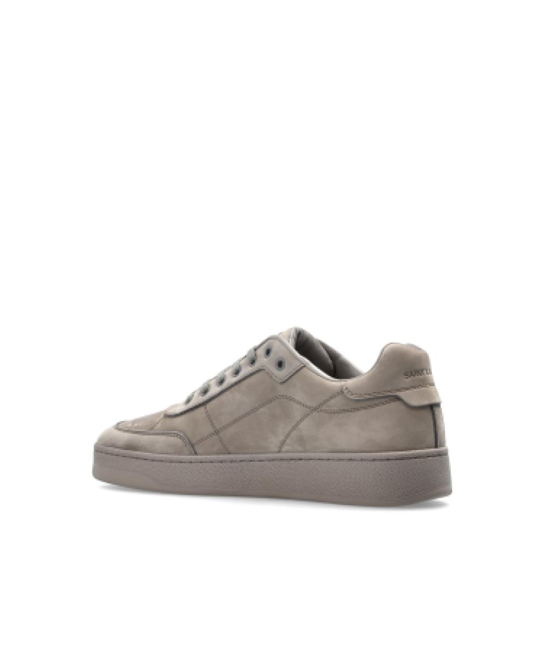 SAINT LAURENT Кожаные низкие кроссовки / кеды, фото 3