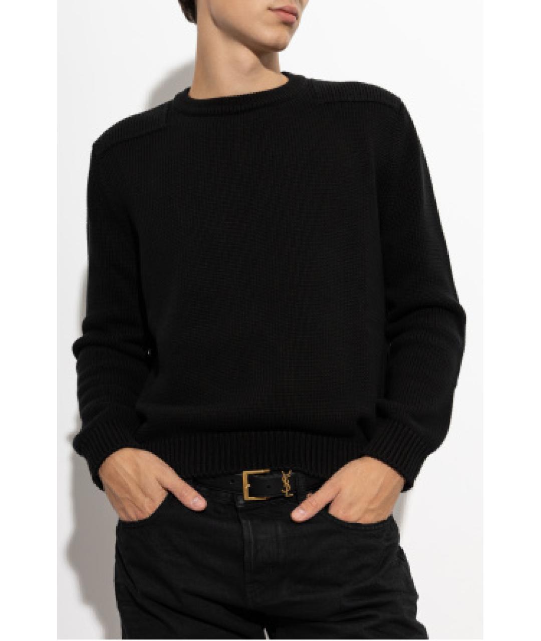 SAINT LAURENT Черный джемпер / свитер, фото 2