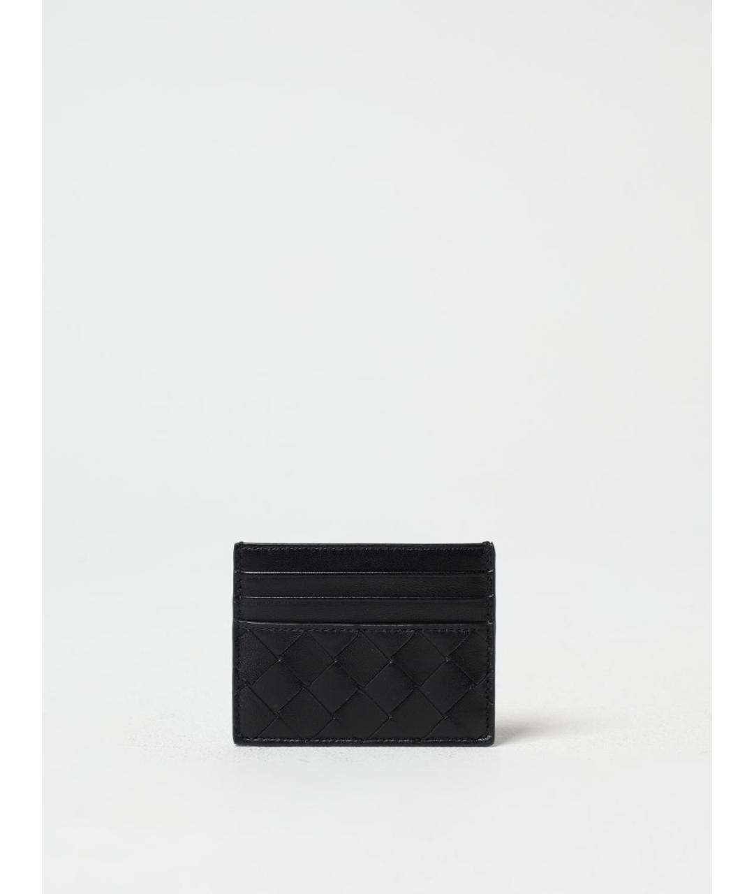 BOTTEGA VENETA Черный кожаный кардхолдер, фото 2