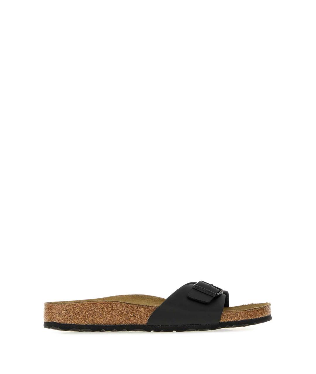 BIRKENSTOCK Черные кожаные мюли, фото 3