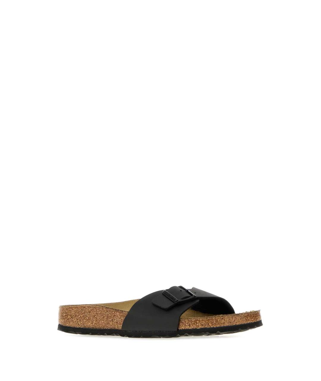 BIRKENSTOCK Черные кожаные мюли, фото 2
