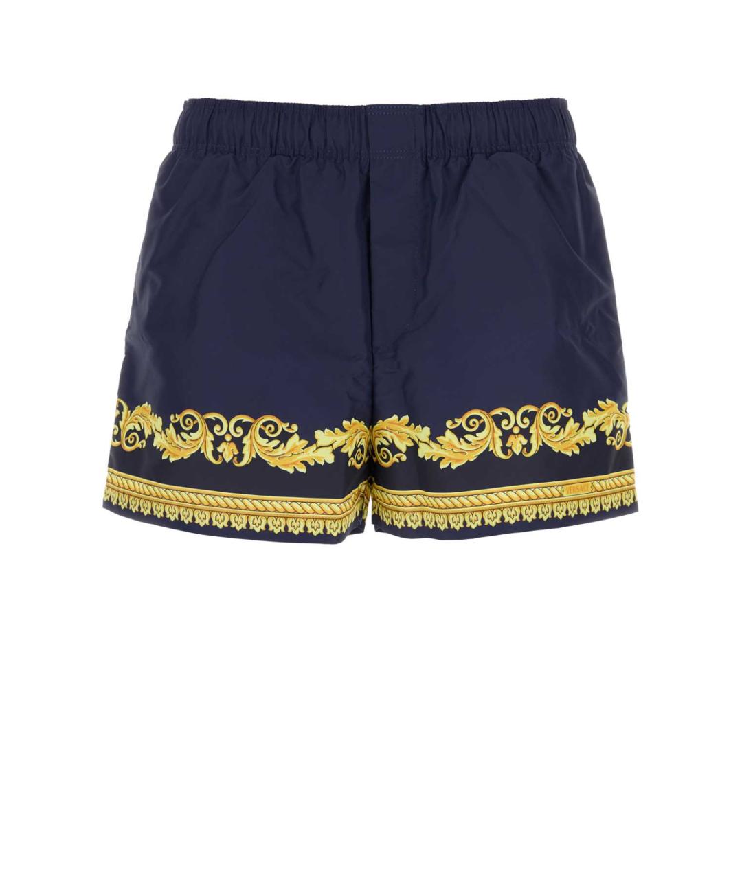 VERSACE Синие полиэстеровые плавки, фото 1