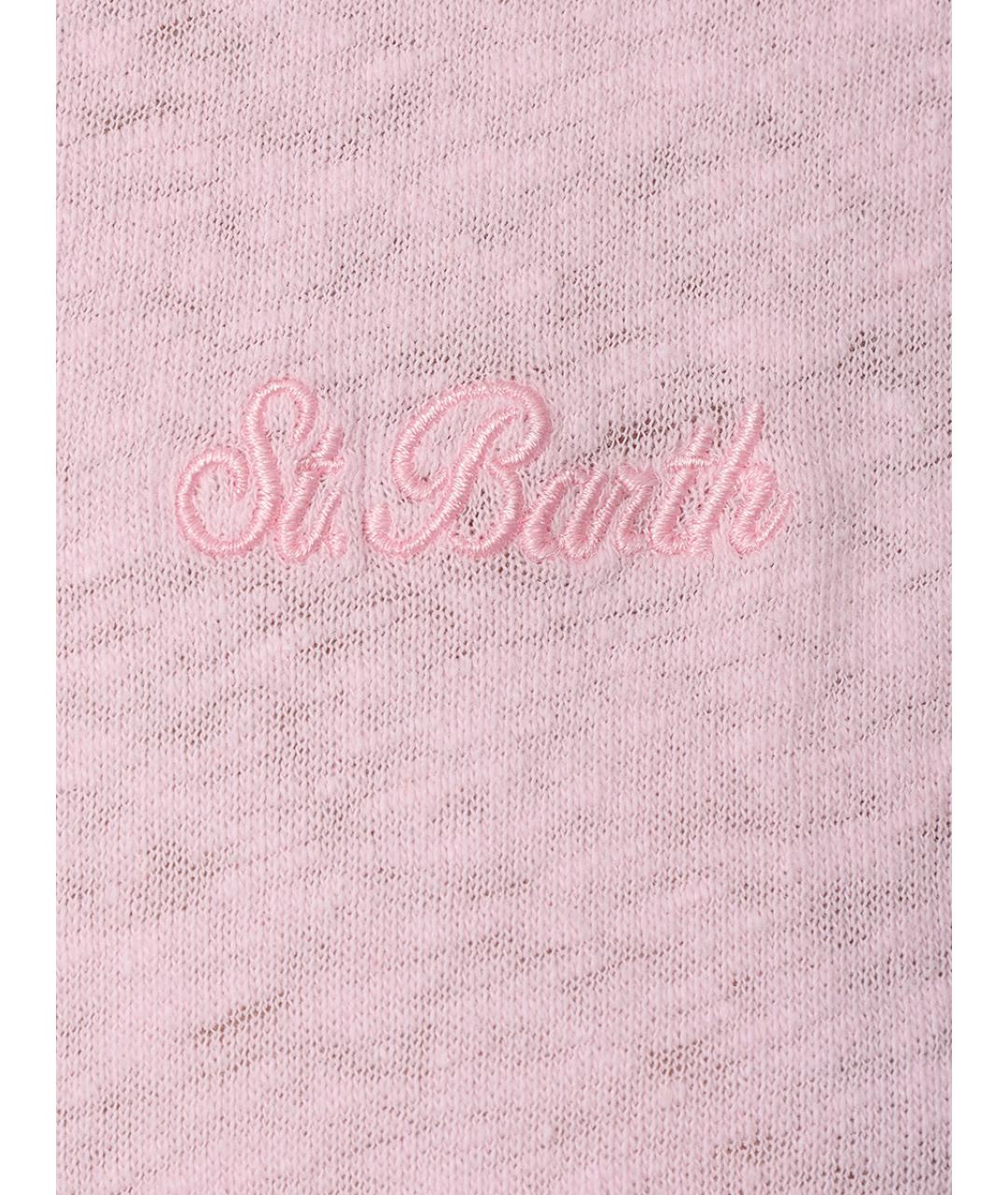 MC2 SAINT BARTH Розовая хлопковая футболка, фото 6