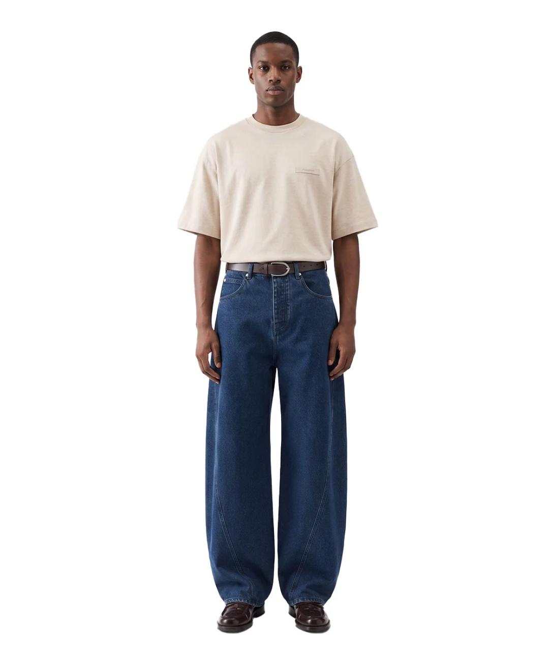 JACQUEMUS Бежевая хлопковая футболка, фото 2