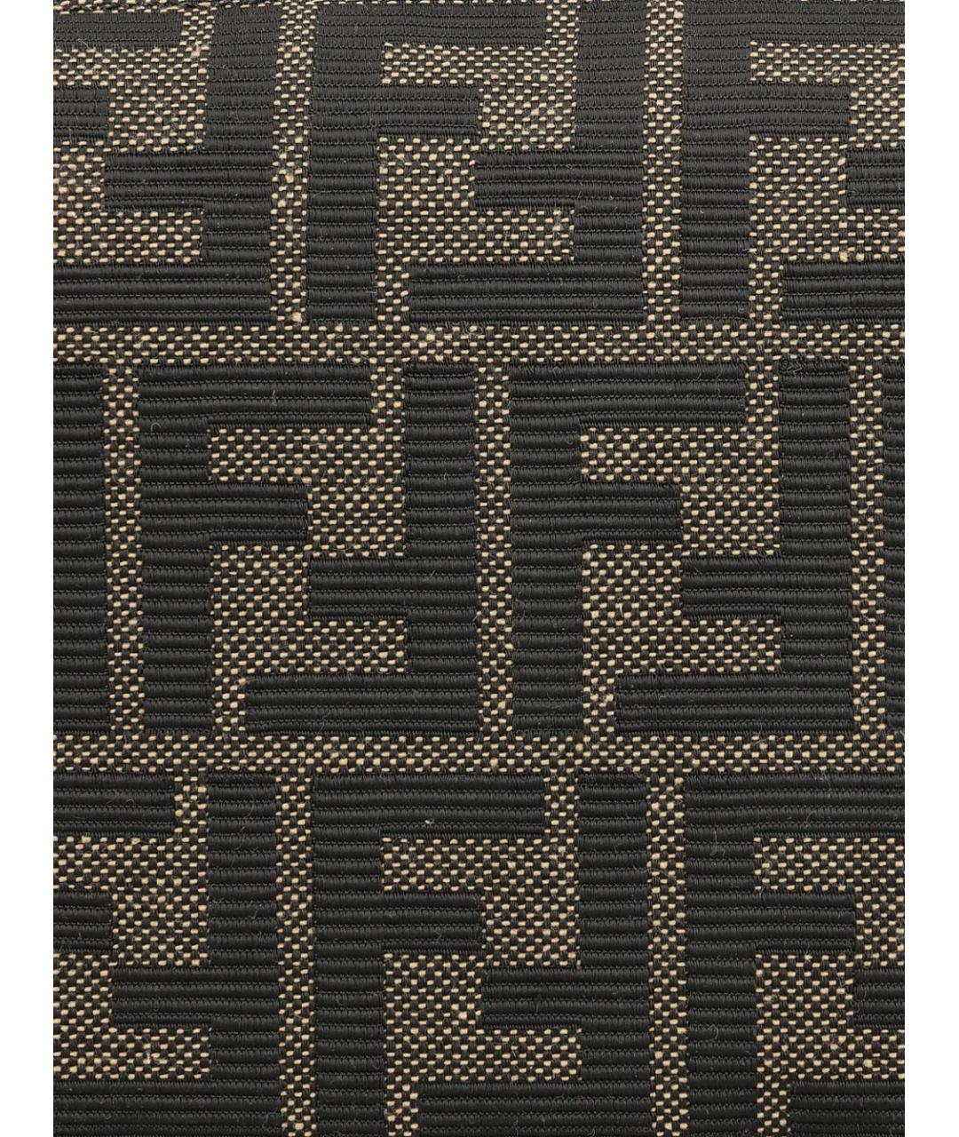 FENDI Коричневая тканевая сумка через плечо, фото 3