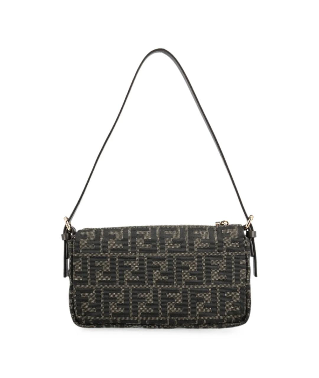 FENDI Коричневая тканевая сумка через плечо, фото 2