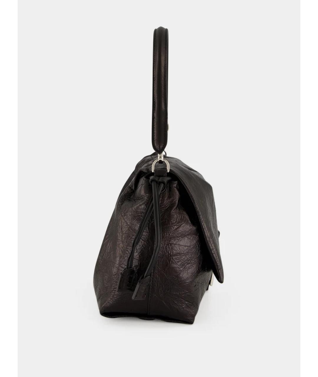 FENDI Черная кожаная сумка через плечо, фото 4