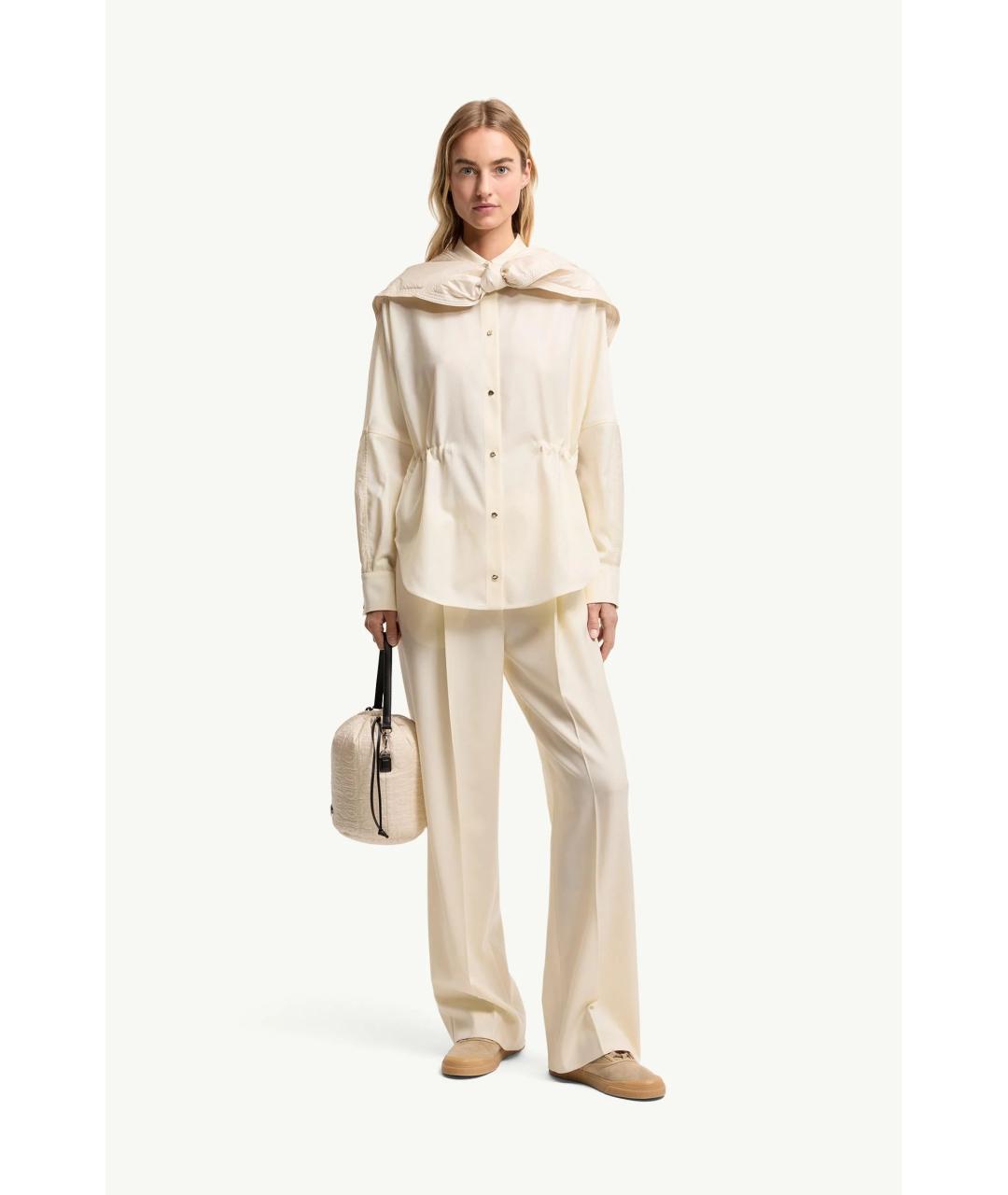 MONCLER Бежевая рубашка, фото 4