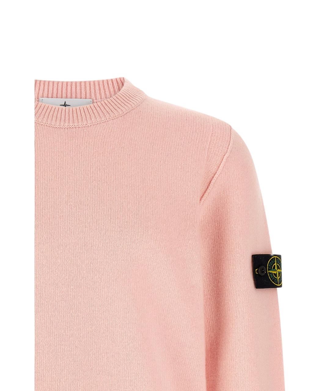 STONE ISLAND Розовый джемпер / свитер, фото 3