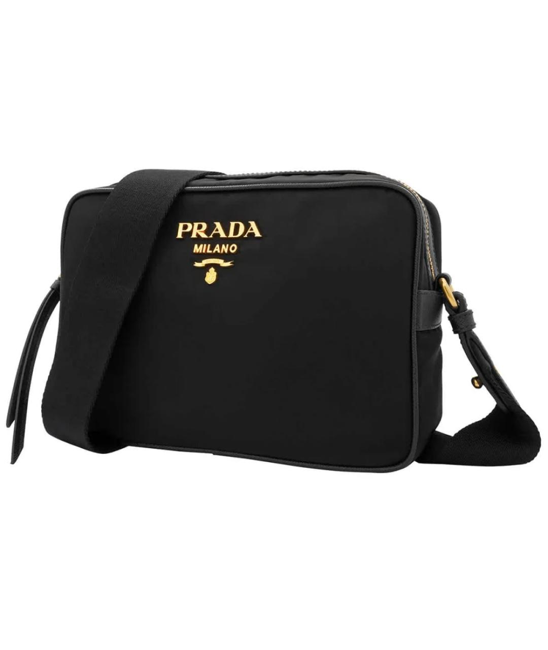 PRADA Черная нейлоновая сумка через плечо, фото 2