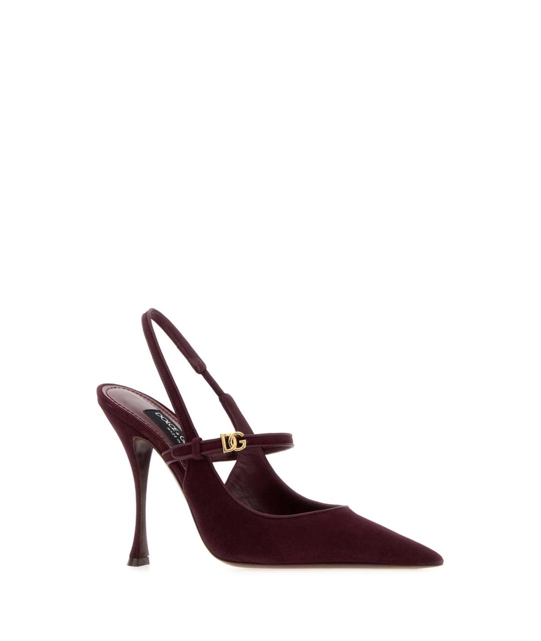DOLCE&GABBANA Бордовые туфли, фото 2